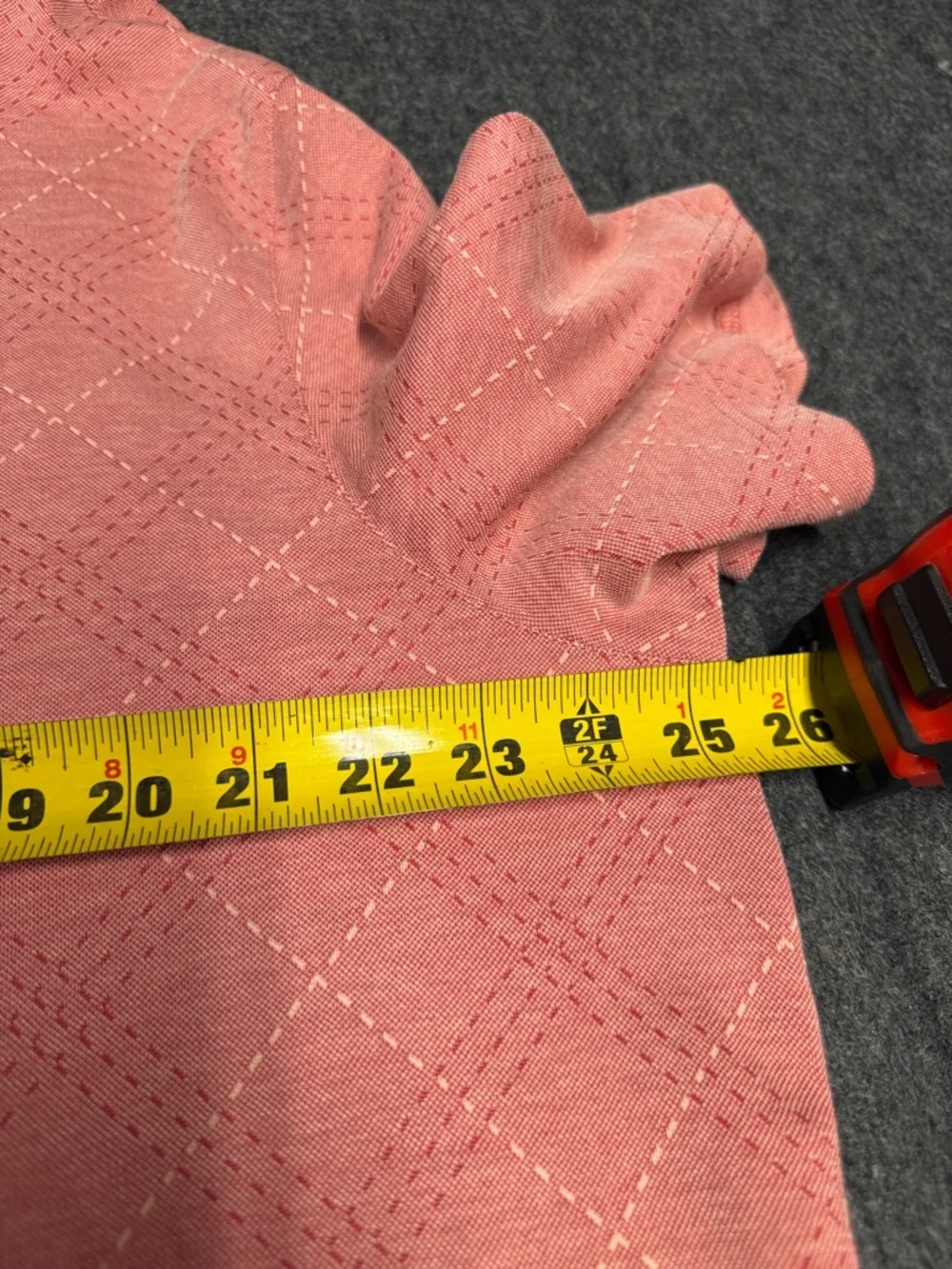 Tommy Bahama Rose-Pink Diamond-Pattern Polo - Picture 5 of 5